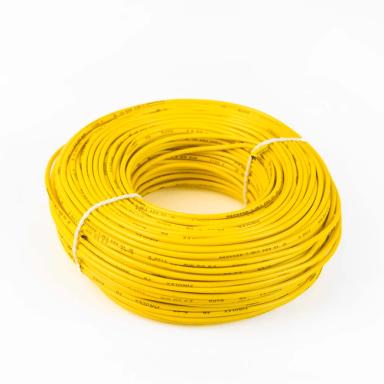 KEI FR 1.5 sqmm 90 meter Yellow Electrical Wire | Insulated Cable | 1100V Rating | Flexible Cable | Electrical Wire | Copper Conductor Wire | Fire Retardant