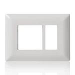 Schneider Livia Cover Frame | 3 Module | Switch Plate | Switch Board Cover | Switch Panel | White Finish | Grid Plate   