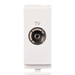 Schneider Livia TV Socket | White Colour | Smooth And Stylish Finish | Cable Socket | TV Outlet | Antenna Socket | Antenna Port