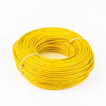 Havells Life Line SC FR 1.0 sqmm FX Yellow 90meter 16 Amp Wire | 1100V Rating | Flexible Cable | Electrical Wire | Copper Conductor Wire | Fire Retardant