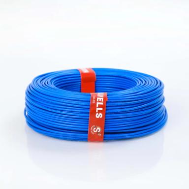 Havells Life Line SC FR 1.5 sqmm FX Blue 90 meter 22 Amp Wire | 1100V Rating | PVC Insulated Copper Cable | Fire-Retardant | Safe For Residential And Commercial Use 