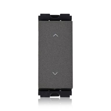 Norisys Cube 6 Amp 2 Way Switch | Quartz Grey Finish | 1 Module Switch | Matt Cube Design | Electric Switch | Power Switch