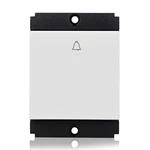 Norisys Shine Square Palm Bell Switch | 6 Amp | 2 Module | Frost White Finish | Door Bell Switch | Ring Bell Button | Square Shape 