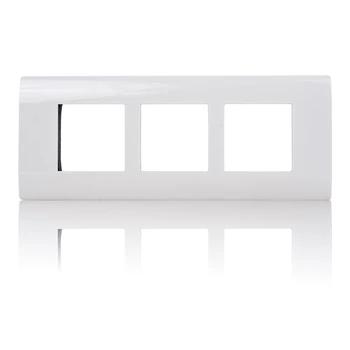 Norisys Square Switch Board Cover Plate | 6 Module | Frost White Colour | Switch Panel | Switch Board Cover Plate | Wall Plate