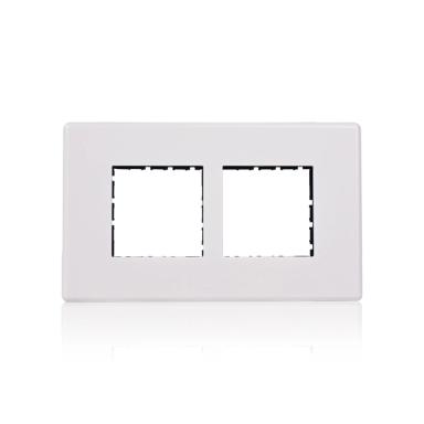 Havells Front Switch Cover Plate | 4 Module Plate | Easy Installation | Protection Barrier | Switch Plate | Wall Cover Plate