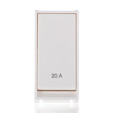 Goldmedal Air Aero 1 Way Switch | 1 Module | 20 Amp | Absolute White Colour | Power Switch | Electrical Switch For Home 