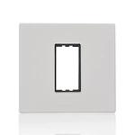 Goldmedal Air A3 1 Module Cover Plate | White Colour Plate | Sleek Design | Switch Panel | Grid Plate | Switch Panel Plate