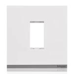 Schneider Unica Plastic Surround Grid Plate | White Colour | 1 Module | Switch Panel | Switch Board Plate | Cover Plate  