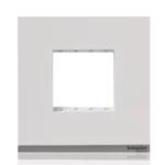 Schneider Plastic Surround Grid Plate | White Colour | 2 Module | Switch Panel | Switch Board Plate | Cover Plate | Faceplate