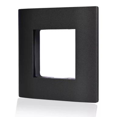 Norisys 2 Module Square Shape Grid Plate | Graphite Grey Finish | Easy Installation | Switch Plate | Cover Plate | Socket Cover