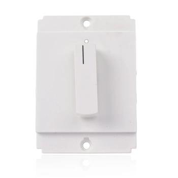 Norisys Square Fan Regulator | 2 Module | Frost White Finish | Bar Knob | Fan Speed Controller | Fan Speed Adjuster | Fan knob