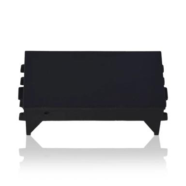 Havells Single Module Blank Switch Plate | Fabio Carbon Finish | Velvet Black Colour | High Quality | Clean Look | Switch Cover