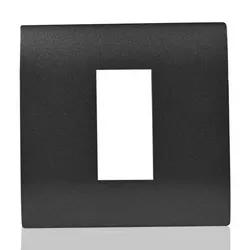 Norisys 1 Module Switch Cover Plate | Square Shape | Graphite Grey Finish | Sleek Design |Switch Board Cover | Switch Panel