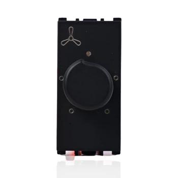 Havells�Fan Regulator | 1 Module | Fan Control Switch | Black Finish | Round Knob | Fan Speed Controller | Fan Regulator 