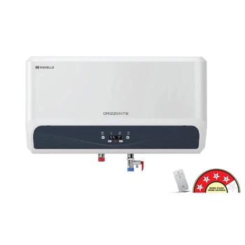 Havells Orizzonte Storage Water Heater | 15L | White Colour | 2000W | Wireless Remote Controller | 4 Star | Rectangular Shape