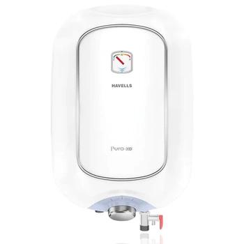 Havells Puro Plus Storage Water Heater | 25L | White Colour | 3000W | 3 In 1 Convertible Heating | 4 Star | Rectangular Shape