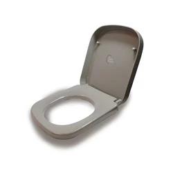 Kohler Replay Square Front Toilet Seat | Quiet Close Toilet Seat | Cashmere Finish | Premium Material Construction | Grip Tight Bumpers 