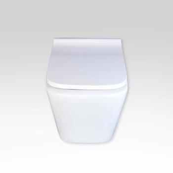 Jaquar Rimless Wall Hung WC With UF Soft Close Slim Seat Cover | Stylish Wall Mounted Toilet Seat | Dual Functionality As Lavatory Seat