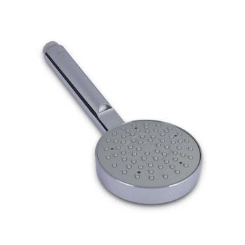 Jaquar 100mm Chrome Plated Round Shape Single Flow Hand Shower | Abs Body Chrome Plated | Gray Face Plate | Rubit Cleaning System | Arc Concept