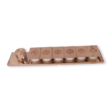 Kohler Anthem Six-Outlet Recessed Mechanical Thermostatic Valve Control | Vibrant Rose Gold | Brass Material | 50 lpm | Low-Profile Design | High Temperature Control Panel 