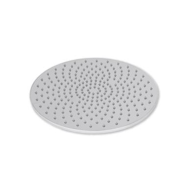 Goeka Drizzle 6 Inch Shower | Silver | Round | Glossy Finish | ABS Material | Anti Clog Silicone Nozzles | Premium Stainless Steel | Water Efficient Showerhead